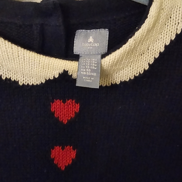 Baby Gap Navy Sweater Dress Size 12-18M. - Picture 3 of 3
